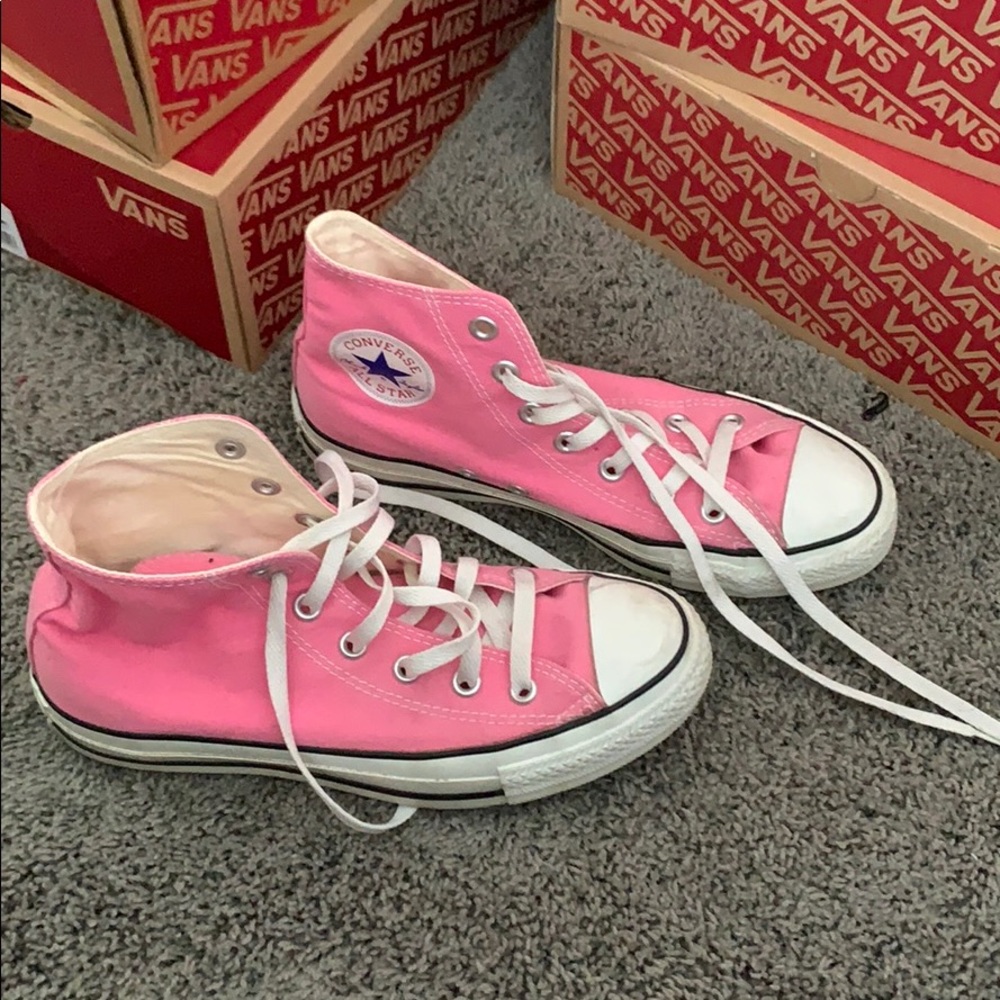 Pink Hightop Converse
